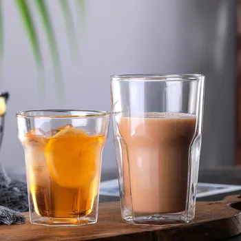Originality Heat Resisting Double Wall Heat Insulation Transparent Octagonal Cup Originality Milk Beer Glass Vaso Coffee Mugs
Originality Heat Resisting Double Wall Heat Insulation Transparent Octagonal Cup Originality Milk Beer Glass Vaso Coffee Mugs