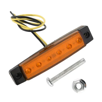 12V 6 LED Trailer Truck Clearance Side Marker Submersible Light Width Lamp Vehicle External Indicator Universal Warning Light 
12V 6 LED Trailer Truck Clearance Side Marker Submersible Light Width Lamp Vehicle External Indicator Universal Warning Light