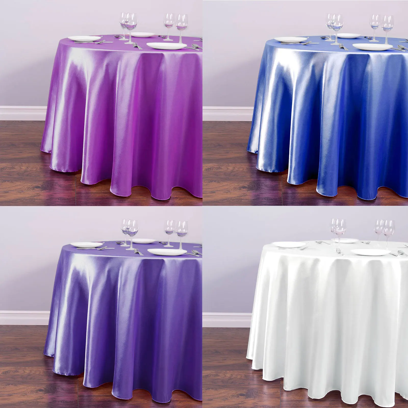 White Satin Round Table Cloth Table Cover Wholesale for Wedding Christmas Tablecloth Decors for Home Event Party Hotel Supplies
White Satin Round Table Cloth Table Cover Wholesale for Wedding Christmas Tablecloth Decors for Home Event Party Hotel Supplies
