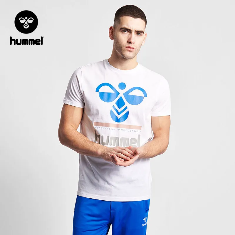 Hummel men's short sleeve 2019 spring/summer new 203420 contrasting colors large logo casual T-shirt 
Hummel men's short sleeve 2019 spring/summer new 203420 contrasting colors large logo casual T-shirt