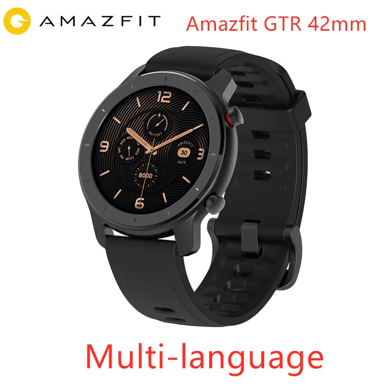 

Global Version Amazfit GTR 42mm Smart Watch Huami 5ATM Waterproof Smartwatch 24 Days Battery GPS Music Control For Android IOS