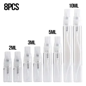 8pcs 4Sizes Clear Portable Atomizer Pump Glass Refillable Perfume Spray Bot Clear Glass Spray Cosmetic Mist Bottles Containers
8pcs 4Sizes Clear Portable Atomizer Pump Glass Refillable Perfume Spray Bot Clear Glass Spray Cosmetic Mist Bottles Containers