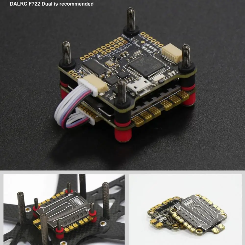 DALRC Rocket 50A 4 in 1 ESC Brushless 3-6S Blheli_32 LIHV DSHOT1200 for DIY FPV Racing Drone Compatiable with F405 F722 FC
DALRC Rocket 50A 4 in 1 ESC Brushless 3-6S Blheli_32 LIHV DSHOT1200 for DIY FPV Racing Drone Compatiable with F405 F722 FC
