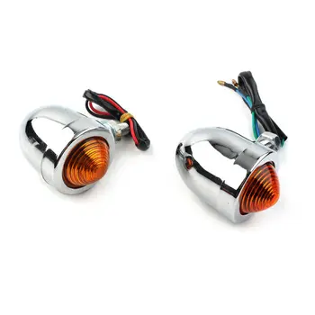 2pcs/1pair Universal Chrome Turn Signal Lights Incandescent Bulbs Bullet Blinker Indicator Amber Lamp Replacement Light 12V
2pcs/1pair Universal Chrome Turn Signal Lights Incandescent Bulbs Bullet Blinker Indicator Amber Lamp Replacement Light 12V