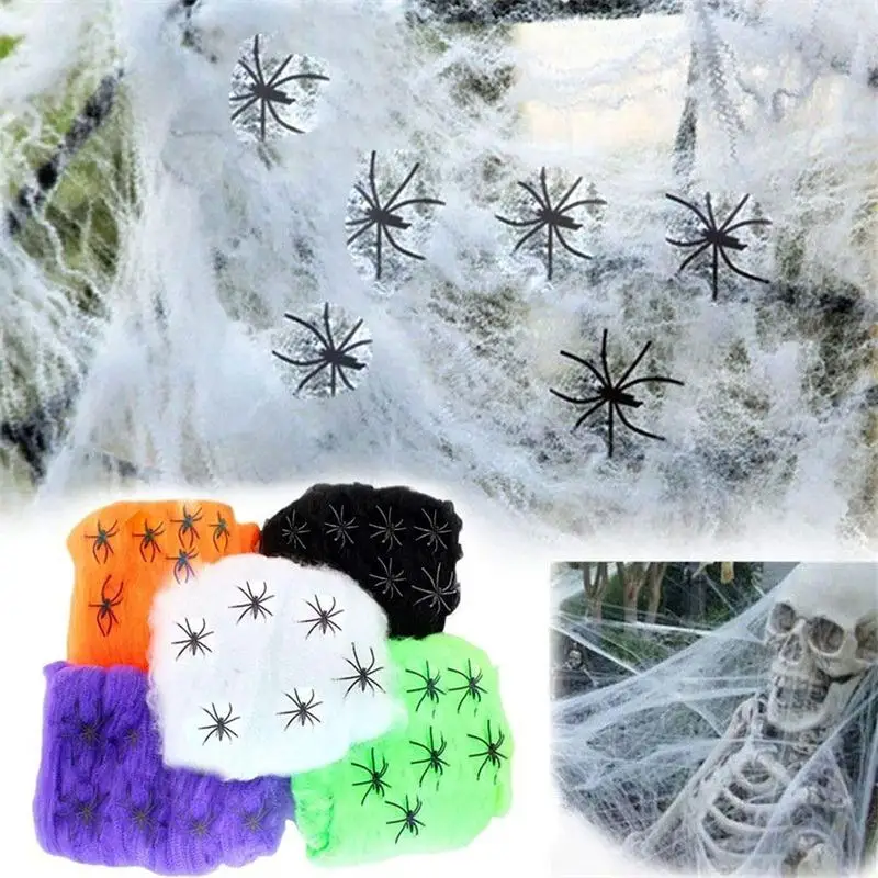 Halloween Party Horror Scene Props Stretchy Cobweb Spider Web Halloween Scary Decorations for Bar Haunted House Green
Halloween Party Horror Scene Props Stretchy Cobweb Spider Web Halloween Scary Decorations for Bar Haunted House Green