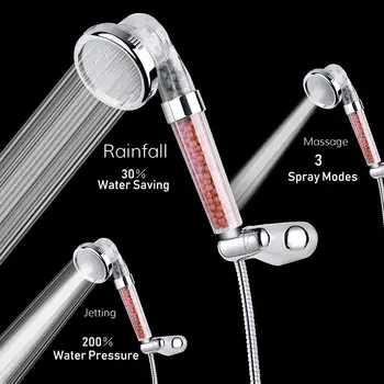 Showerhead Universal Showerhead, System of 2 natural mineral filters Filter Chlorine and Purifies your Water Saving Water for Sk
Showerhead Universal Showerhead, System of 2 natural mineral filters Filter Chlorine and Purifies your Water Saving Water for Sk