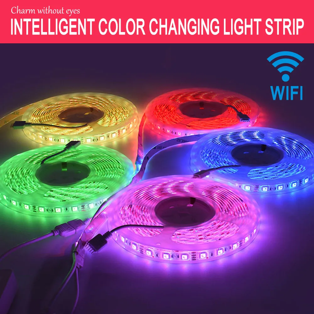 5M Wifi Smart Led Stip DC12V 60 Pcs Leds/M RGBW USB Led Strip SMD5050 Lighting Livingroom Voice Smart Life/tuya App Control
5M Wifi Smart Led Stip DC12V 60 Pcs Leds/M RGBW USB Led Strip SMD5050 Lighting Livingroom Voice Smart Life/tuya App Control