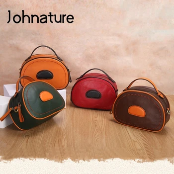Johnature Retro Genuine Leather Small Women Circular Bag 2020 New First Layer Cowhide Leisure Handbag Shoulder & Crossbody Bags
Johnature Retro Genuine Leather Small Women Circular Bag 2020 New First Layer Cowhide Leisure Handbag Shoulder & Crossbody Bags