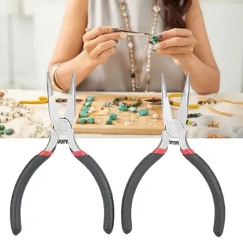 Portable Jewellery Pliers 2pcs 5inch Portable Curved Nose Pliers with Teeth Jewelry DIY Handcraft Making Processing Jewelry Tool
Portable Jewellery Pliers 2pcs 5inch Portable Curved Nose Pliers with Teeth Jewelry DIY Handcraft Making Processing Jewelry Tool