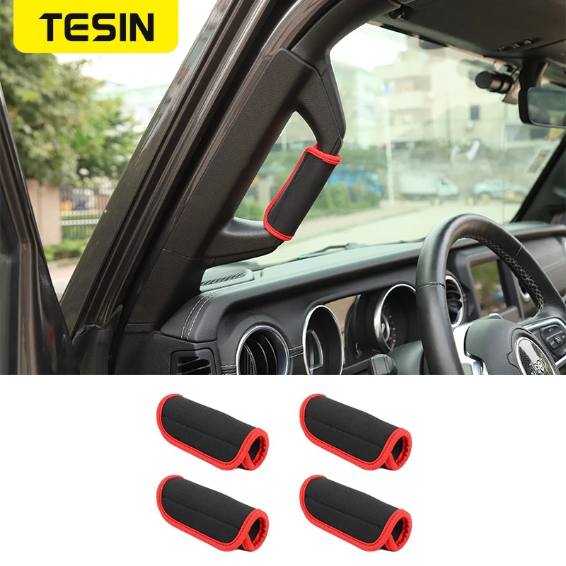 TESIN Goods for Jeep Wrangler JL 2018 2019 Co-pilot Armrest Handle/Roof Handles Protector Anti-scratch Red Cover Car Accessories
TESIN Goods for Jeep Wrangler JL 2018 2019 Co-pilot Armrest Handle/Roof Handles Protector Anti-scratch Red Cover Car Accessories