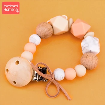 Mamihome 1pc Pacifier Clip Chain Baby Wooden Teether Personalized Name Food Grade Silicone Beads Soother Clasp Children'S Goods
Mamihome 1pc Pacifier Clip Chain Baby Wooden Teether Personalized Name Food Grade Silicone Beads Soother Clasp Children'S Goods