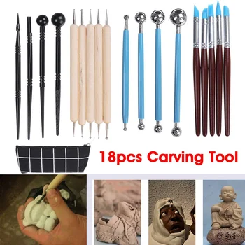 18pcs Ceramic Clay Sculpting Tools Pottery Carving Tool Set Smoothing Wax Pottery Ceramic Kits DIY Polymer Shapers Modeling Kit
18pcs Ceramic Clay Sculpting Tools Pottery Carving Tool Set Smoothing Wax Pottery Ceramic Kits DIY Polymer Shapers Modeling Kit