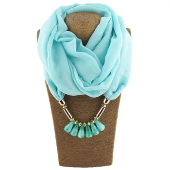 New statement Water Solid Color Ornament Necklace Scarf Resin Water Droplet Necklace Pendant Scarf Polyester Cotton scarfs
New statement Water Solid Color Ornament Necklace Scarf Resin Water Droplet Necklace Pendant Scarf Polyester Cotton scarfs