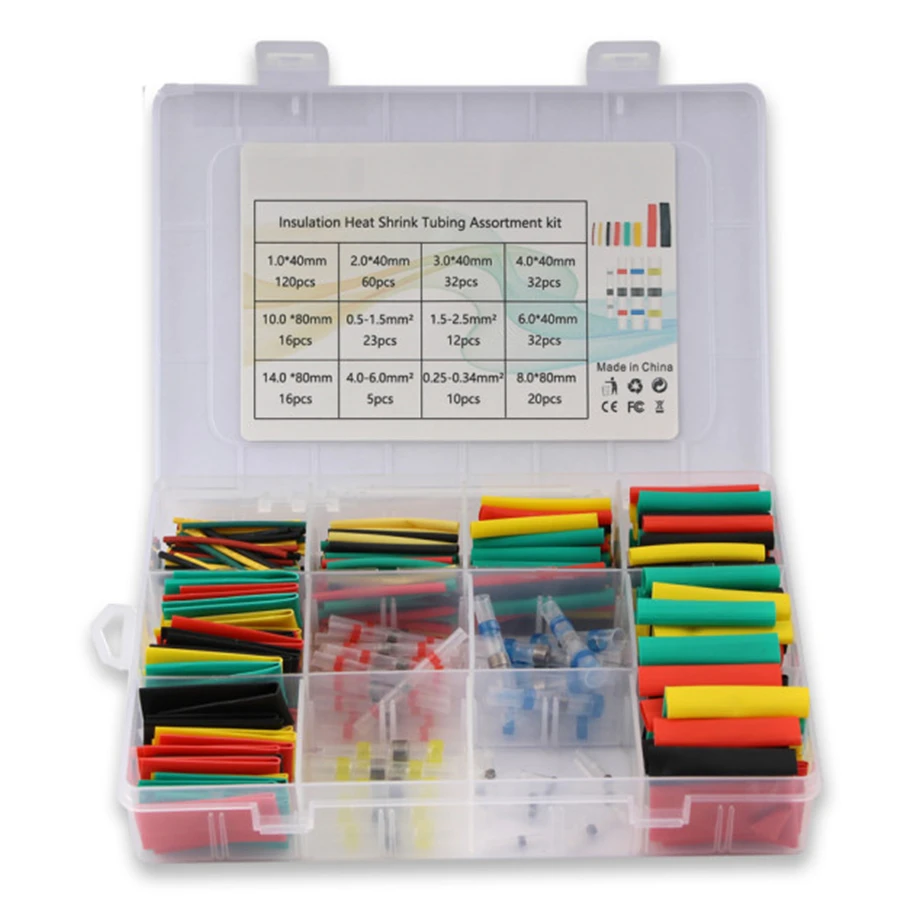 Heat Shrink Tubing Assortment kit Wire Insulation Shrinkable Tubes Electrical Waterproof Solder Sleeve Insulated Butt Connectors
Heat Shrink Tubing Assortment kit Wire Insulation Shrinkable Tubes Electrical Waterproof Solder Sleeve Insulated Butt Connectors