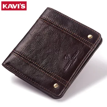 KAVIS 100% Genuine Cow Leather Wallet Men Coin Purse Male Cuzdan PORTFOLIO Portomonee Slim Fashion Man ID Card Holder Mini Bank
KAVIS 100% Genuine Cow Leather Wallet Men Coin Purse Male Cuzdan PORTFOLIO Portomonee Slim Fashion Man ID Card Holder Mini Bank