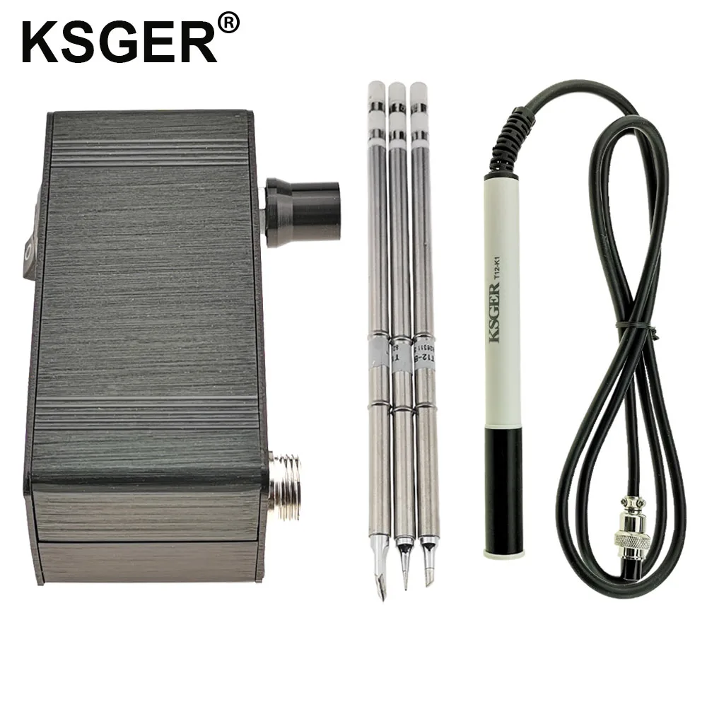 KSGER T12 Mini Soldering Station STM32 V2.1S OLED T12 Iron Tips DIY Tools Kits ABS Plastic Handle Quick Heating Auto-sleep
KSGER T12 Mini Soldering Station STM32 V2.1S OLED T12 Iron Tips DIY Tools Kits ABS Plastic Handle Quick Heating Auto-sleep