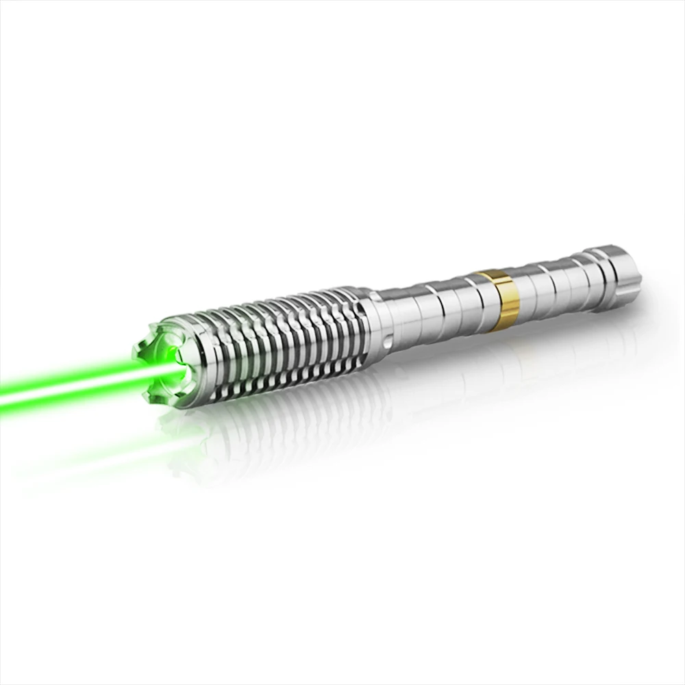 CWLASER Высокая мощность нержавеющая 1 Вт 520nm Фокусируемый Зеленый Сжигание Лазерная