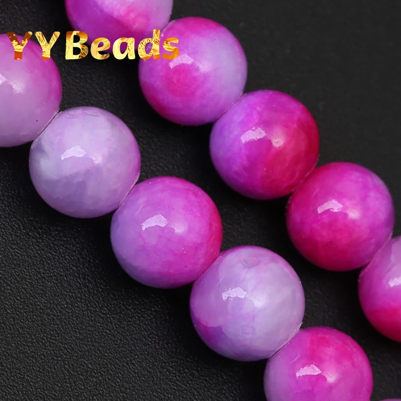 

High Quality Natural Purple Persian Jades Stone Beads Loose Spacer Beads For Jewelry Making DIY Bracelets Earrings 6 8 10 12mm