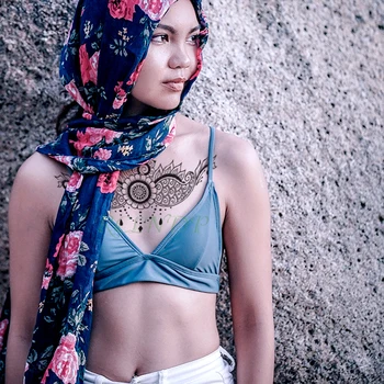 Waterproof Temporary Tattoo Sticker mandala totem flower black Fake Tatoo Breast Chest Back Belly Flash Tatto For Women Girl
Waterproof Temporary Tattoo Sticker mandala totem flower black Fake Tatoo Breast Chest Back Belly Flash Tatto For Women Girl