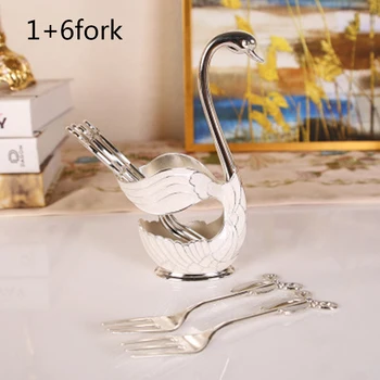 Dining Table Fork 304 Stainless Steel Fruit Cake Fork Coffee Tea Spoon Swan Holder Cutlery Set Kitchen Decor
Dining Table Fork 304 Stainless Steel Fruit Cake Fork Coffee Tea Spoon Swan Holder Cutlery Set Kitchen Decor