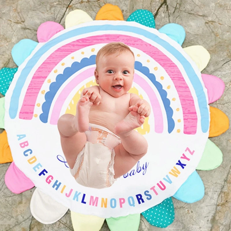 Baby Play Mat Memory Foam for Machine Washable 47 inches Large Non Slip Floor Playroom Decor |
