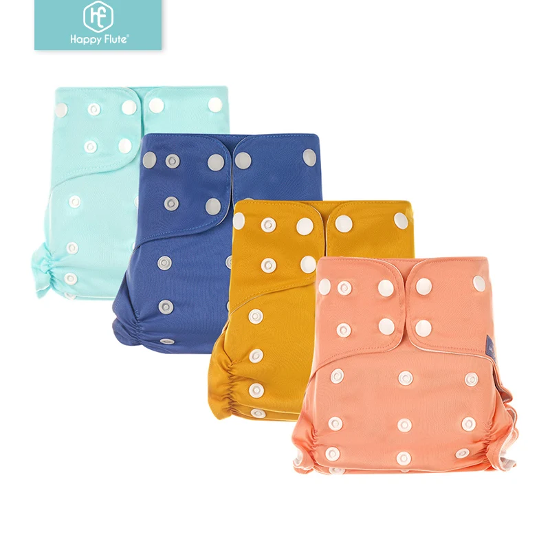 HappyFlute Antibacterial Fabric Cloth Diaper With Pocket Washable Reusable Eco-Friendly Cover For Room Or Beach | Мать и ребенок