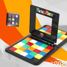 Parent-enfant interactif coloré bataille Sport jeu Puzzle Cube 3D Puzzle course Cube enfants adultes bureau éducation jouet(China)