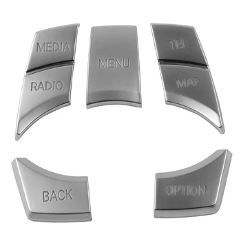 5Pcs Silver ABS Multi Media Buttons Cover Trim Decal Fit for BMW 2 3 4 5 6 X5 X6 Series
5Pcs Silver ABS Multi Media Buttons Cover Trim Decal Fit for BMW 2 3 4 5 6 X5 X6 Series