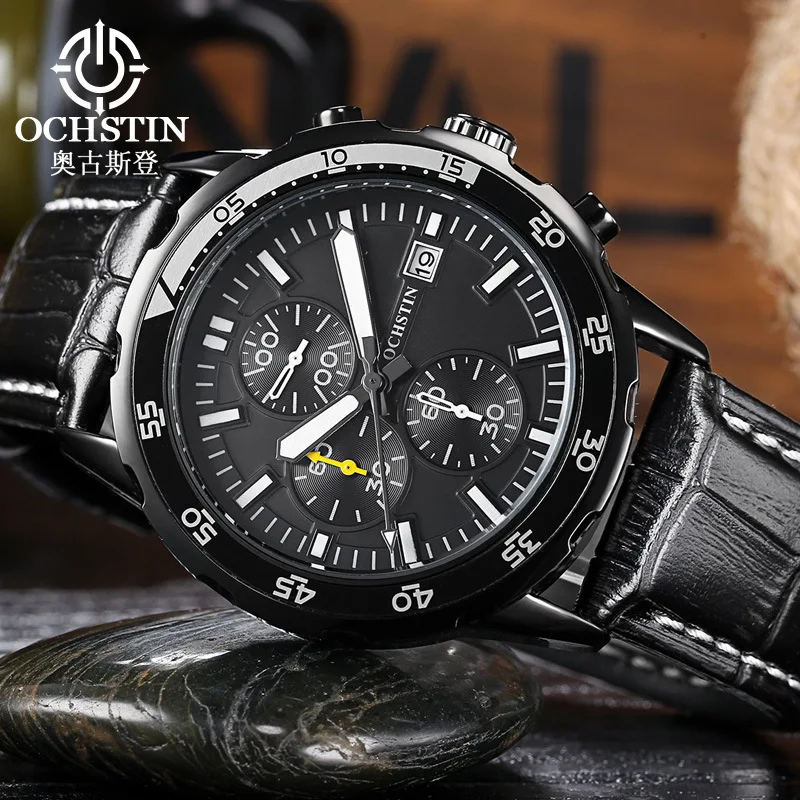 Augustus Deng Multi-functional MEN'S Watch Popular Quartz Watch Business Genuine Leather Men Six-pin Sports Watrproof Watch
Augustus Deng Multi-functional MEN'S Watch Popular Quartz Watch Business Genuine Leather Men Six-pin Sports Watrproof Watch