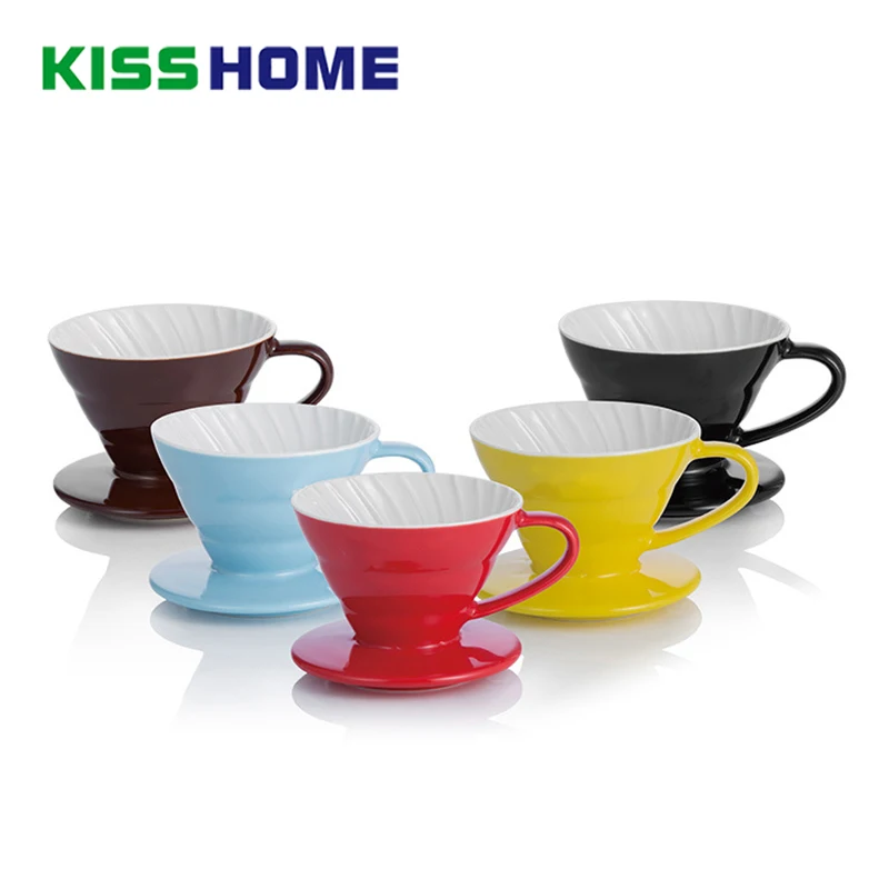 Ceramic Coffee Dripper Engine V60 Style Coffee Drip Filter Cup Permanent Pour Over Coffee Maker with Separate Stand for 1-4 Cups
Ceramic Coffee Dripper Engine V60 Style Coffee Drip Filter Cup Permanent Pour Over Coffee Maker with Separate Stand for 1-4 Cups