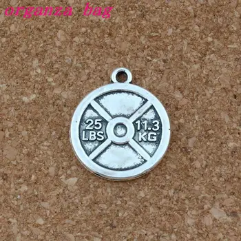11.3kg barbell piece Zinc Alloy charm Pendants 100Pcs/lot Fashion Jewelry DIY Fit Bracelets Necklace 19.8x 23mm A-519
11.3kg barbell piece Zinc Alloy charm Pendants 100Pcs/lot Fashion Jewelry DIY Fit Bracelets Necklace 19.8x 23mm A-519
