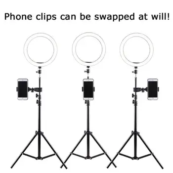 W/Tripod Ring Fill Light Video Light Lamp Universal Photo Sudio Photography Three-Speed Portable Beauty Dimmable Selfie Stand
W/Tripod Ring Fill Light Video Light Lamp Universal Photo Sudio Photography Three-Speed Portable Beauty Dimmable Selfie Stand