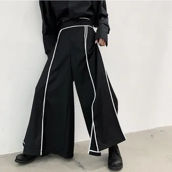 Moda masculina casual solto perna larga split saia pant masculino estilo japão streetwear kimono calças pant palco mostrar roupa
Moda masculina casual solto perna larga split saia pant masculino estilo japão streetwear kimono calças pant palco mostrar roupa