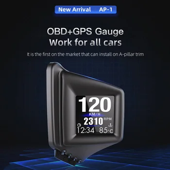 Universal Heads Up Display Gauge Car Hud OBD2 GPS Speedometer Dual System MPH Engine RPM Over Speed Alarm Odometer
Universal Heads Up Display Gauge Car Hud OBD2 GPS Speedometer Dual System MPH Engine RPM Over Speed Alarm Odometer
