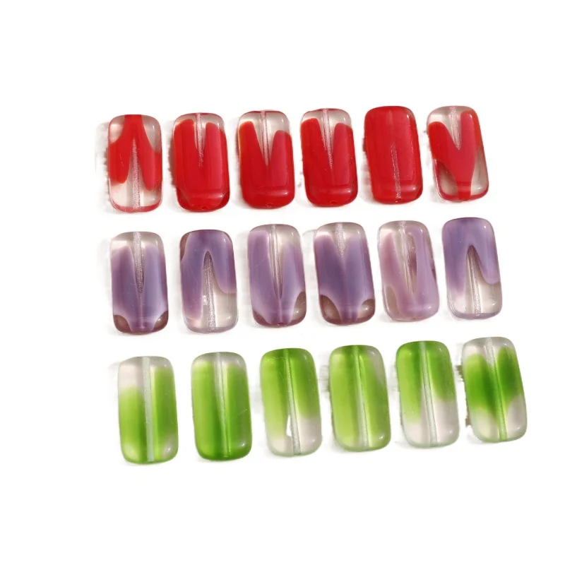 Czech Glass retro gradient rectangular Beaded DIY jewelry earrings bracelet accessories materials 3pcs
Czech Glass retro gradient rectangular Beaded DIY jewelry earrings bracelet accessories materials 3pcs
