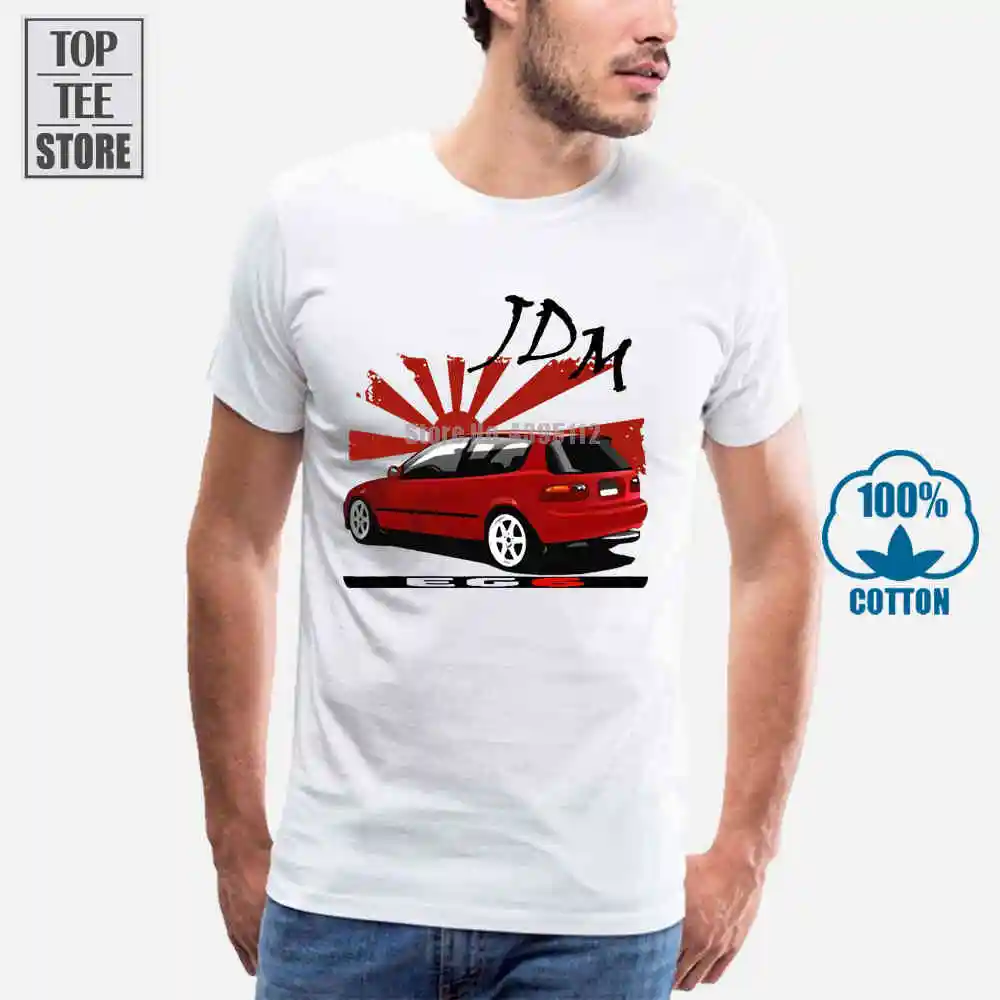 Jdm Civic Eg6 Racer футболка Тип R Ek B16 B18 K20 белый или серый Mugen летняя новая Мужская