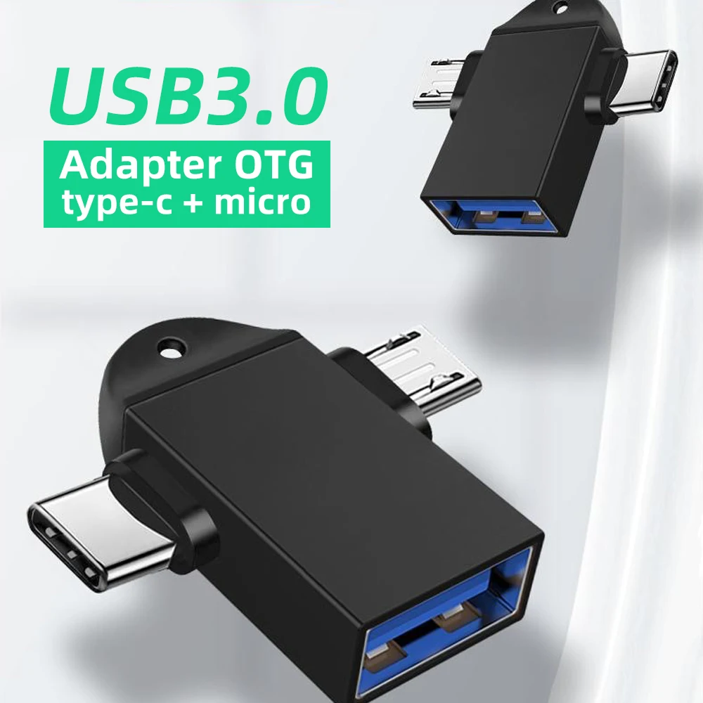 Адаптер ANMONE OTG Type C 2 в 1 конвертер Micro Usb 3 0 разъем для флеш-диска мыши смартфонов
