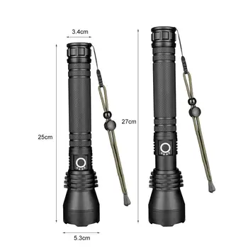 Flashlight led P50 high brightness 100000 lumens USB Rechargeable With 18650 battery 3 mod led flashlight for Camping
Flashlight led P50 high brightness 100000 lumens USB Rechargeable With 18650 battery 3 mod led flashlight for Camping