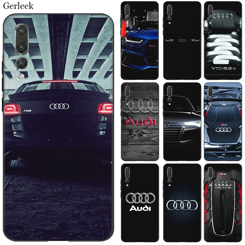 

Silicone Phone Case For Huawei Y5 Y6 Y7 Y9 Prime Mate 30 20 10 Nova 5i 2i 2 3 3i 4 Pro Lite Bag Cover Audi Logo Bag