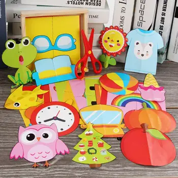 Paper-cut Craft Parent-Child Game Creative Lovely Cartoon DIY Paper Interesting Manual Develop Intelligence Folding
Paper-cut Craft Parent-Child Game Creative Lovely Cartoon DIY Paper Interesting Manual Develop Intelligence Folding
