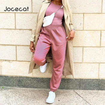 Jocecat Solid Casual Loose Womens Jogger Sweatpants Street Style Pockets Harem Pants Hip Hop High Waist Streetwear Trousers
Jocecat Solid Casual Loose Womens Jogger Sweatpants Street Style Pockets Harem Pants Hip Hop High Waist Streetwear Trousers