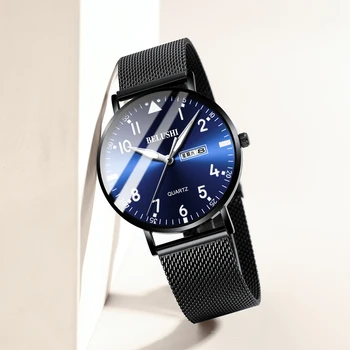 Waterproof Stainless Steel Luxury Ultra-thin Dial Men's Watches Luxury Simple Quartz Watch Wristwatch Auto Date Masculino 
Waterproof Stainless Steel Luxury Ultra-thin Dial Men's Watches Luxury Simple Quartz Watch Wristwatch Auto Date Masculino