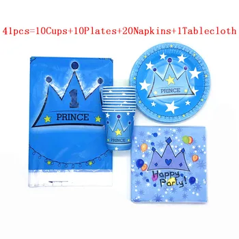 Blue Prince Crown Birthday Party Decoration Kids Disposable Tableware Plates Tablecloth Cups Baby Shower Event Party Supplies
Blue Prince Crown Birthday Party Decoration Kids Disposable Tableware Plates Tablecloth Cups Baby Shower Event Party Supplies