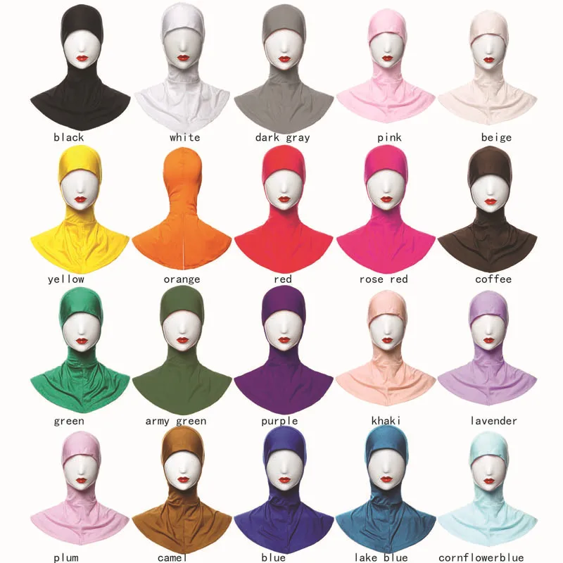 Muslim Hijab Islamic Jersey Turban Women Black Ninja Underscarf Caps Instant Head Scarf Full Cover Inner Coverings hats 
Muslim Hijab Islamic Jersey Turban Women Black Ninja Underscarf Caps Instant Head Scarf Full Cover Inner Coverings hats