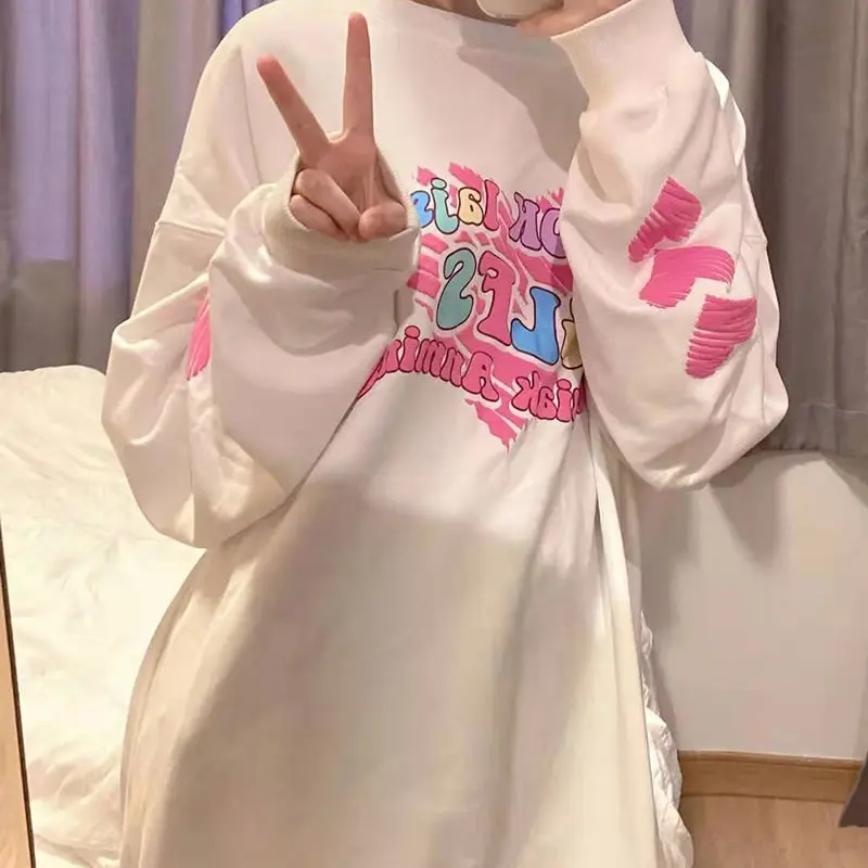QWEEK Harajuku Y2k Letter Heart Hoodie Women 2021 Harajuku Streetwear White Long Sleeve Crewneck Sweatshirt Korean Kpop Alt Tops
QWEEK Harajuku Y2k Letter Heart Hoodie Women 2021 Harajuku Streetwear White Long Sleeve Crewneck Sweatshirt Korean Kpop Alt Tops