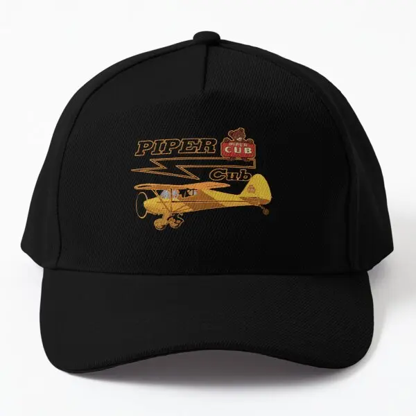 Бейсболка Piper Cub кепка Спортивная Кепка для рыбы Женская Повседневная Черная с
