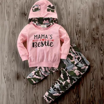 Toddler Baby Girl Boy Outfit Clothes Camo Hooded Tops + Long Pants Tracksuit Set
Toddler Baby Girl Boy Outfit Clothes Camo Hooded Tops + Long Pants Tracksuit Set