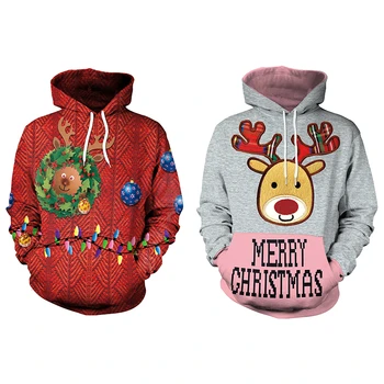 Christmas Clothes Sweatshirts Printed Creative Unisex Round Collar Shirt Man Long Sleeve Casual Sportsman Hoodies Women Friends 
Christmas Clothes Sweatshirts Printed Creative Unisex Round Collar Shirt Man Long Sleeve Casual Sportsman Hoodies Women Friends