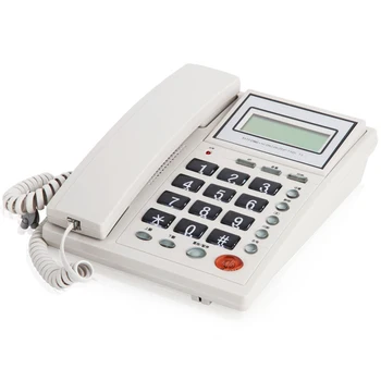 Corded Phone Landline Telephone with Dual System, Caller ID, Tilt Display & Large Buttons, Adjustable Brightness, White, Black
Corded Phone Landline Telephone with Dual System, Caller ID, Tilt Display & Large Buttons, Adjustable Brightness, White, Black