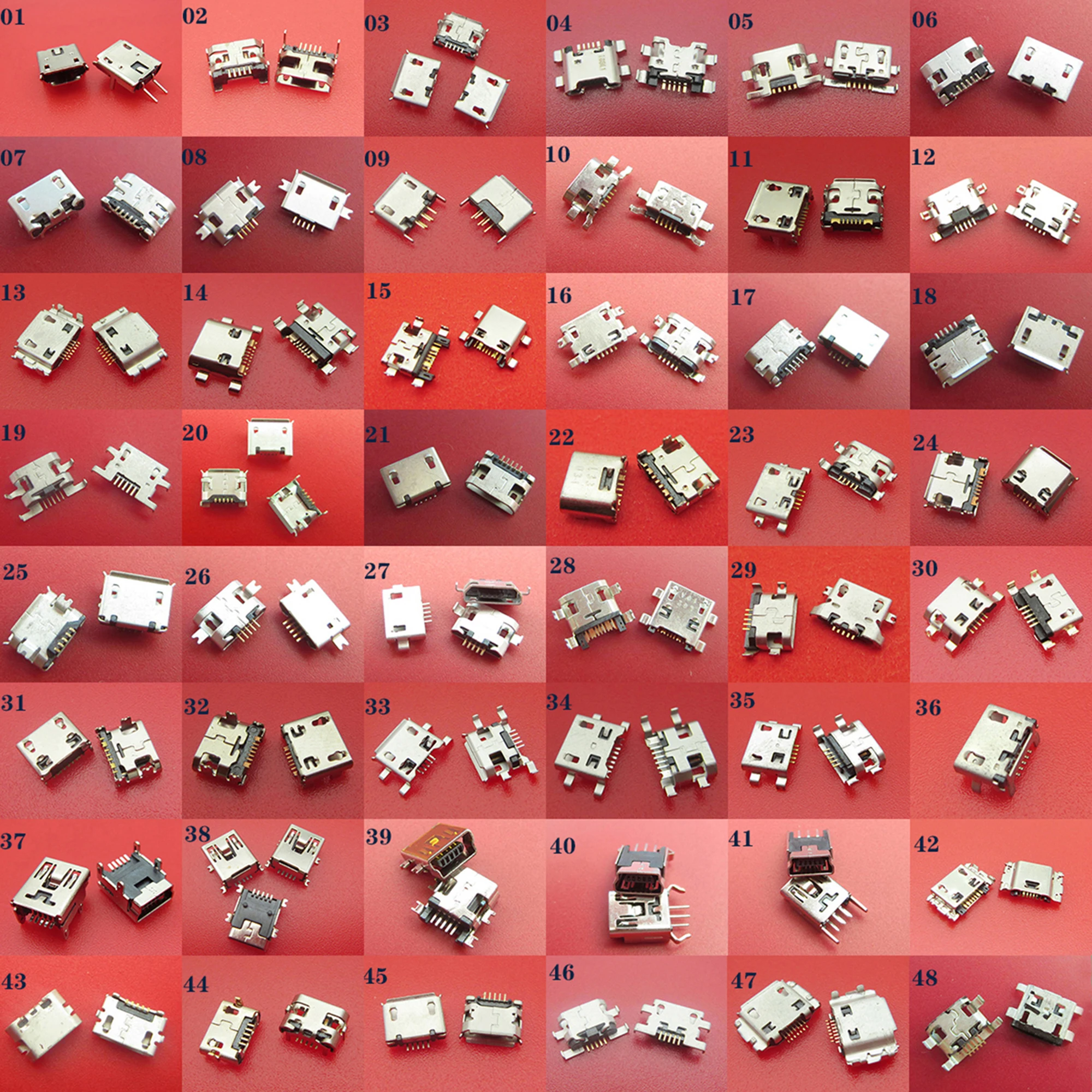 48models Mini Micro USB connector jack Charging port socket power v8 plug For Samsung ZTE Lenovo Sony HUAWEI mobile phone tablet
48models Mini Micro USB connector jack Charging port socket power v8 plug For Samsung ZTE Lenovo Sony HUAWEI mobile phone tablet